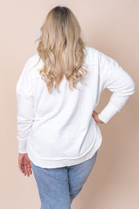 Simplified Tonal Crew in Vintage White - Foxwood