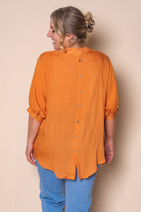 Perlina Top in Tangerine