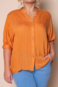 Perlina Top in Tangerine