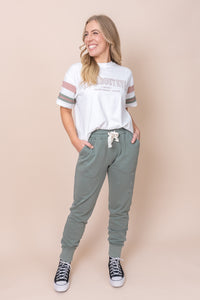 Simplified Pant in Sage - Foxwood