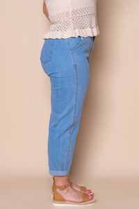 Téa Barrel Jeans in Light Blue