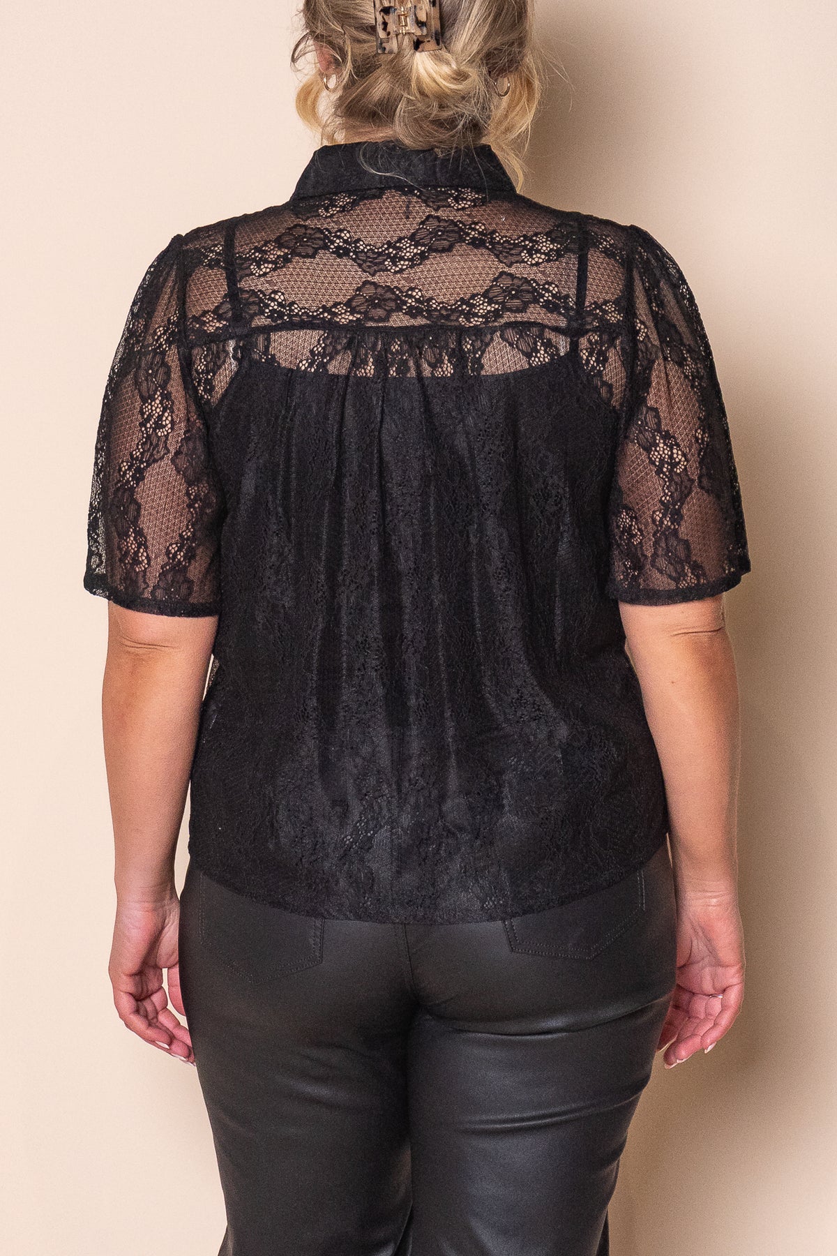 Naya Lace Top in Black