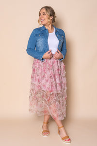 Vienna Midi Skirt in Pink