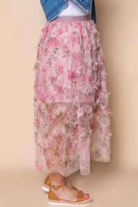 Vienna Midi Skirt in Pink