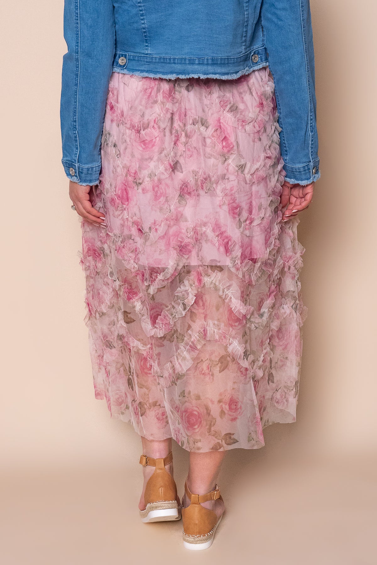 Vienna Midi Skirt in Pink