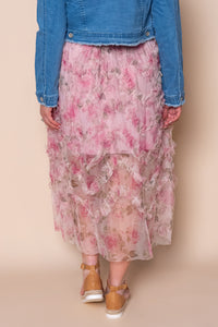 Vienna Midi Skirt in Pink