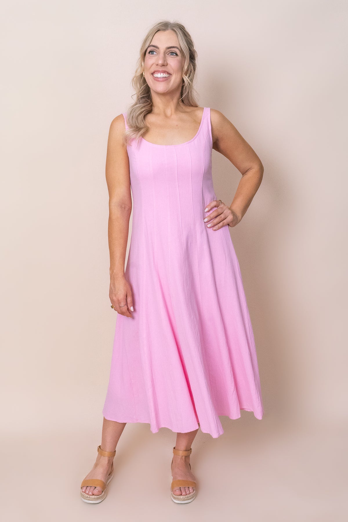 Cassia Dress in Pink