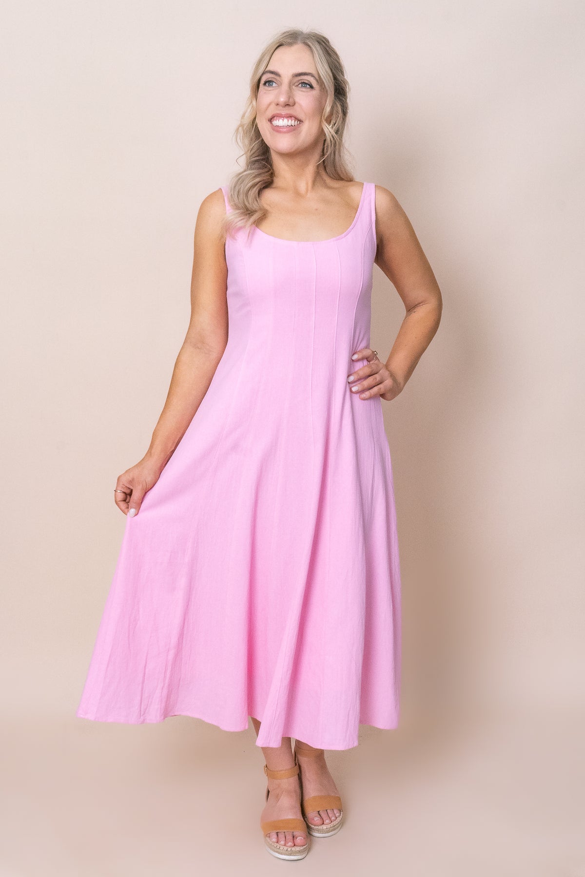 Cassia Dress in Pink