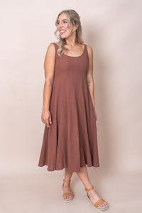 Cassia Dress in Chocolate