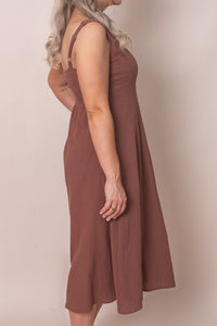 Cassia Dress in Chocolate