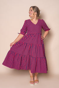 Romy Midi Dress in Watermelon