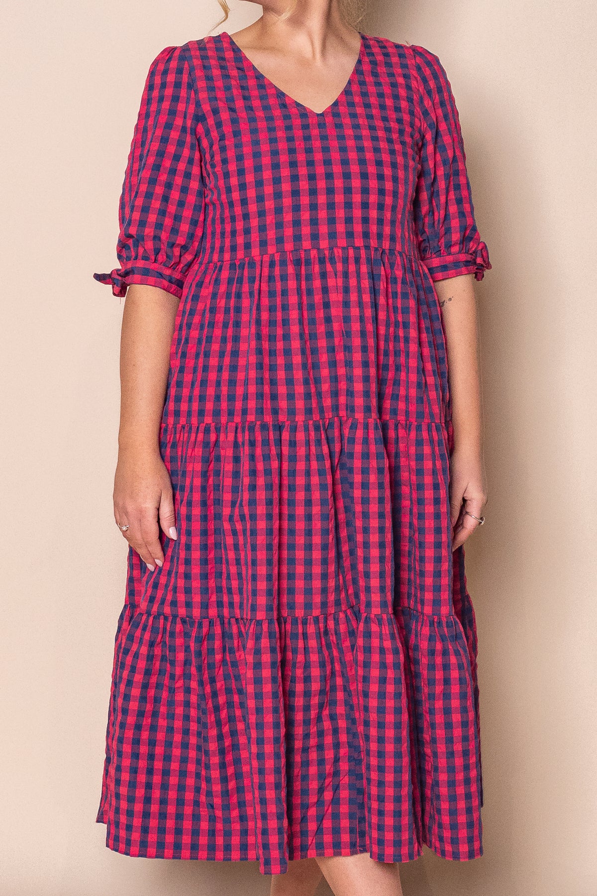 Romy Midi Dress in Watermelon