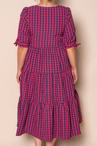 Romy Midi Dress in Watermelon