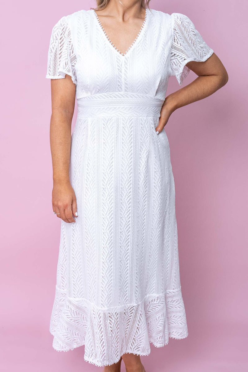 Joella Dress in White