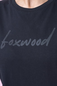 Signature Tee Dress in Black - Foxwood