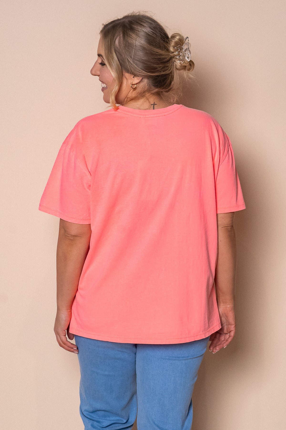 Simplified Tee in Neon Pink - Foxwood