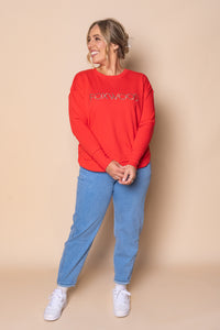 Simplified Metallic Crew in Red - Foxwood