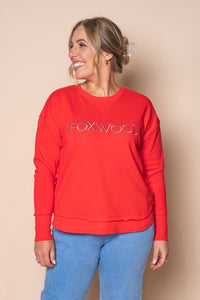 Simplified Metallic Crew in Red - Foxwood