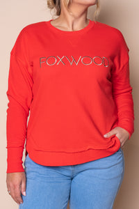 Simplified Metallic Crew in Red - Foxwood