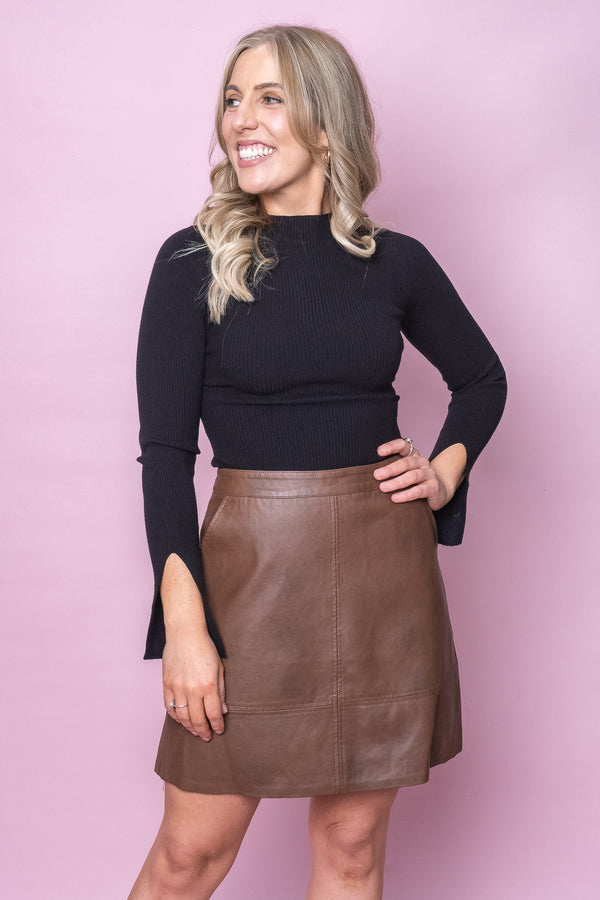 Reign Skirt in Chocolate