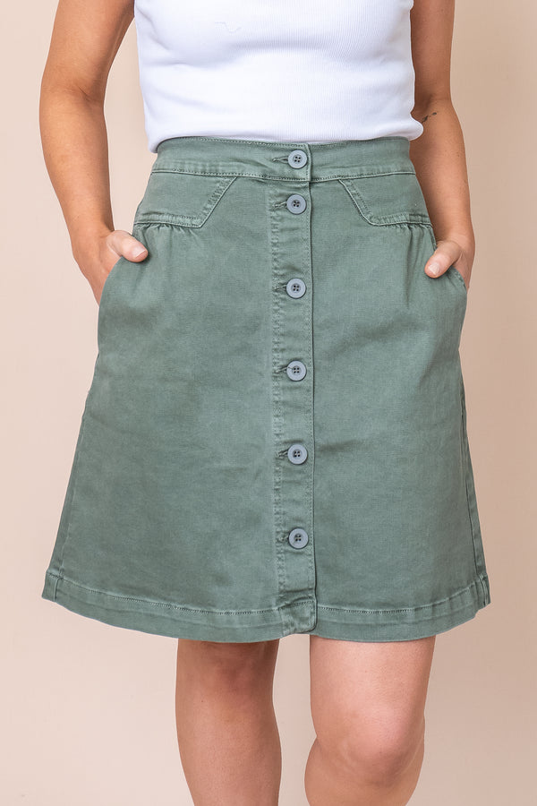 Amanda Skirt in Khaki - Foxwood