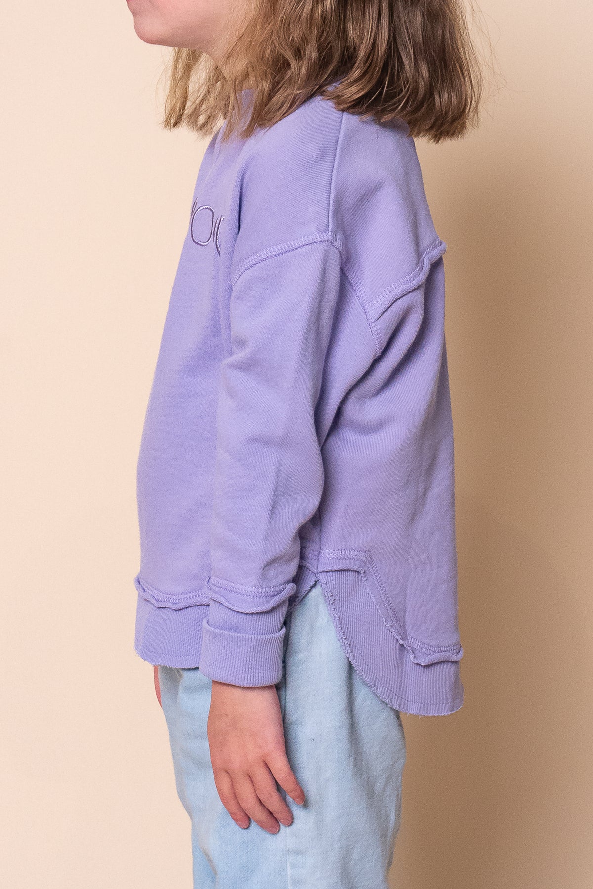 Kids Simplified Crew in Lavender - Foxwood