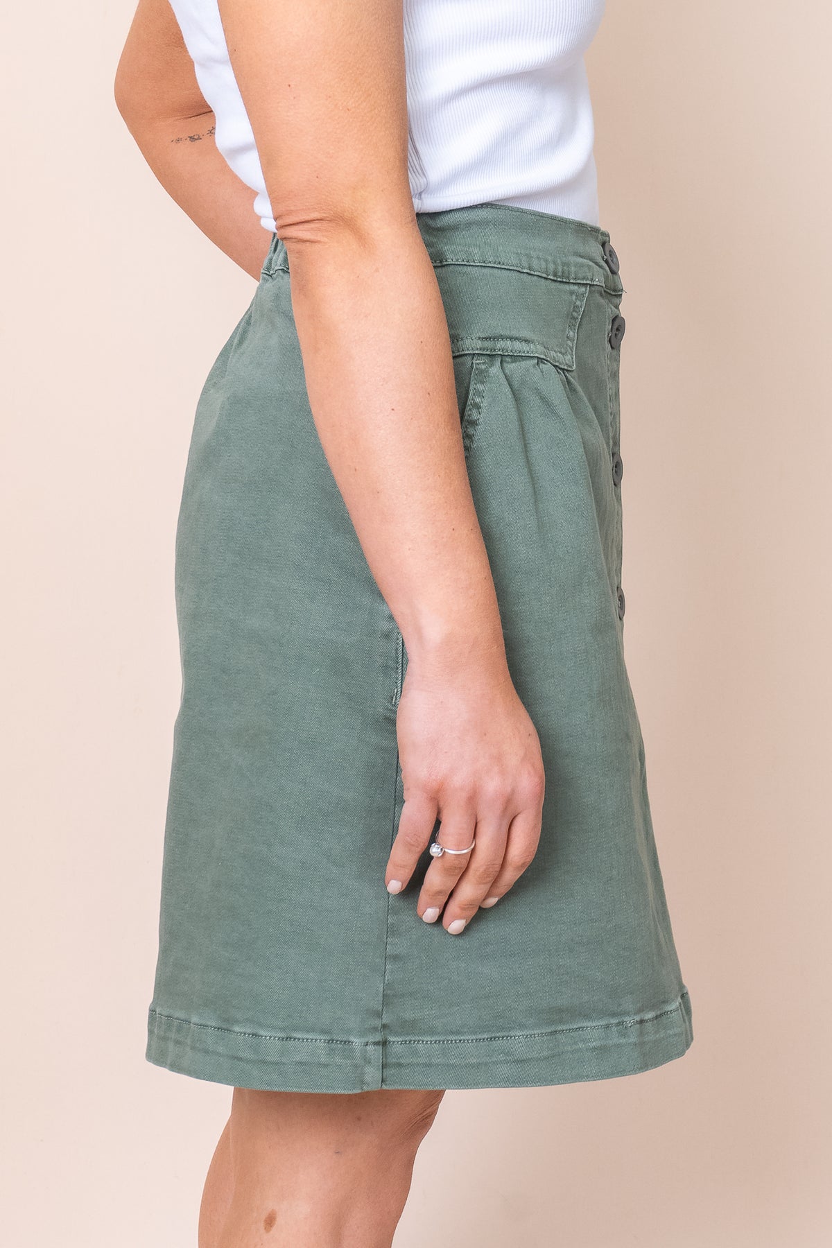 Amanda Skirt in Khaki - Foxwood