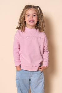 Kids Simplified Crew in Pink - Foxwood