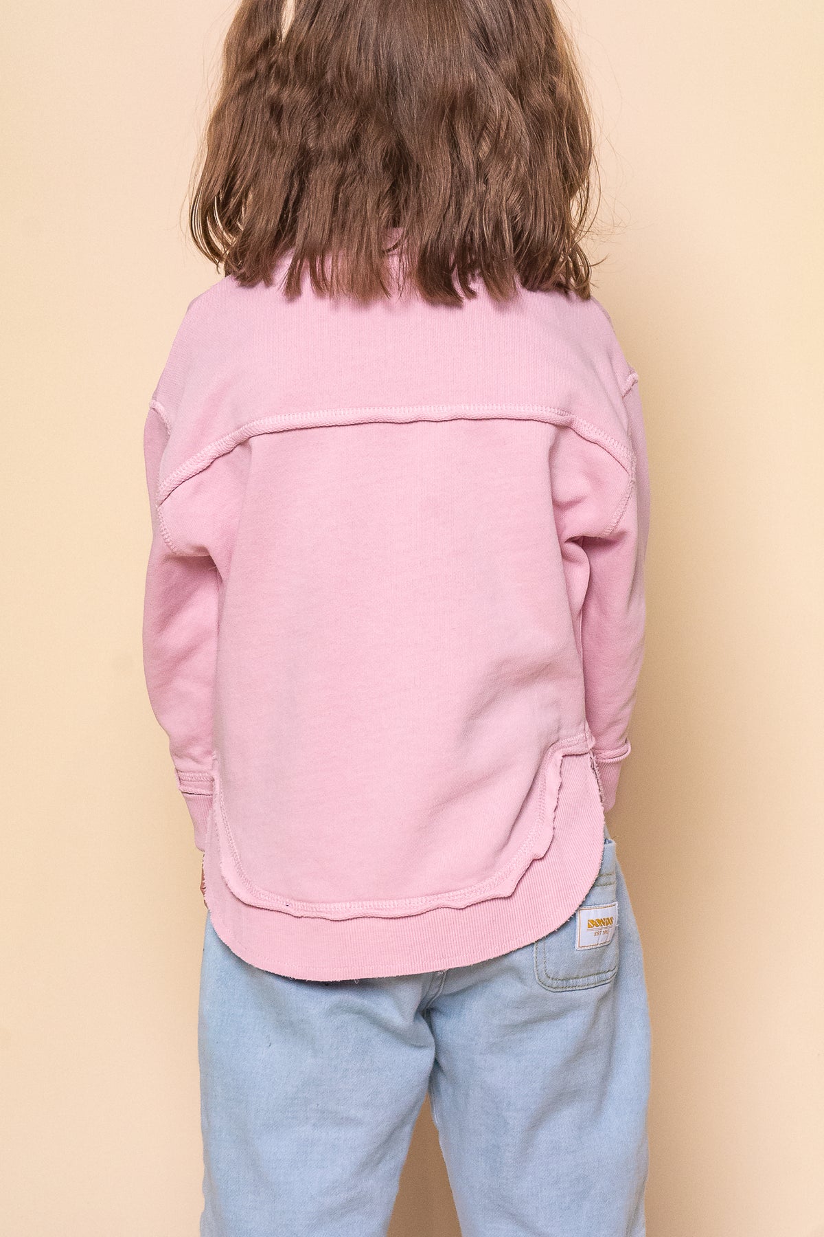 Kids Simplified Crew in Pink - Foxwood