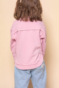 Kids Simplified Crew in Pink - Foxwood