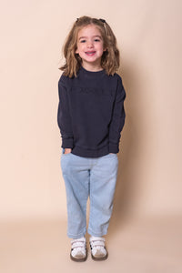 Kids Simplified Crew in Navy - Foxwood