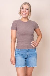 Bella Tee in Brown - Silent Theory