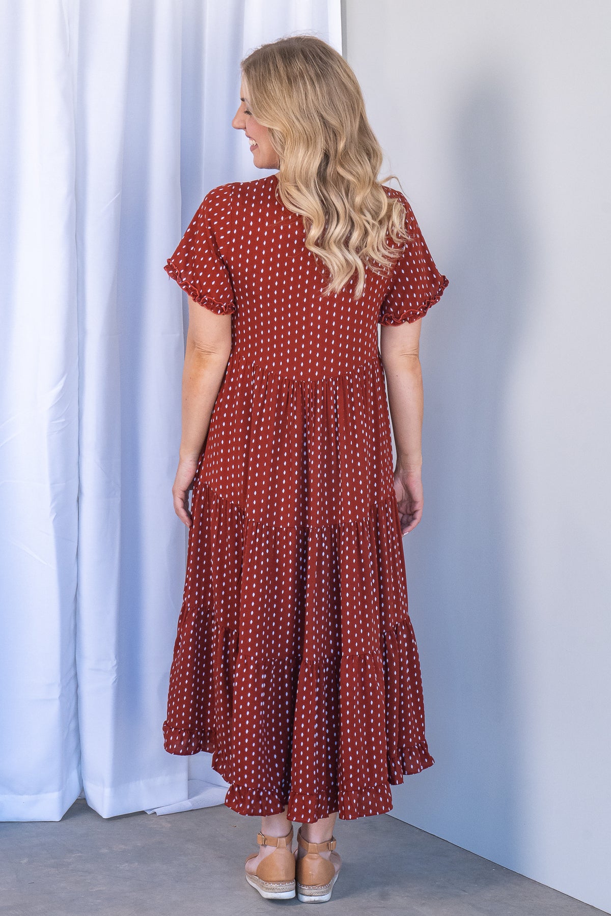 Jensen Dress in Rust