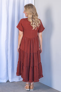 Jensen Dress in Rust