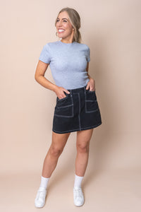 Bella Tee in Grey Marle - Silent Theory