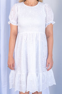 Petuna Dress in White