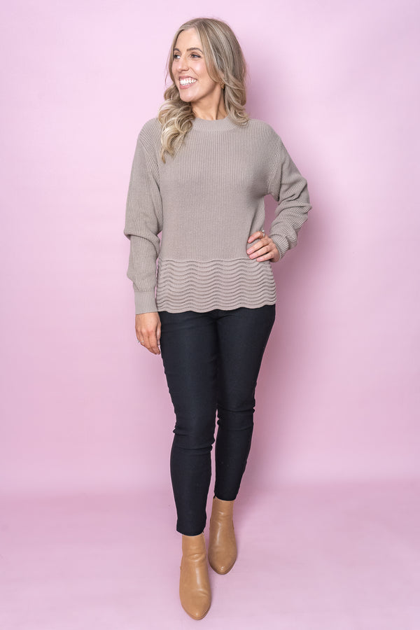 Immy Knit Jumper in Stone