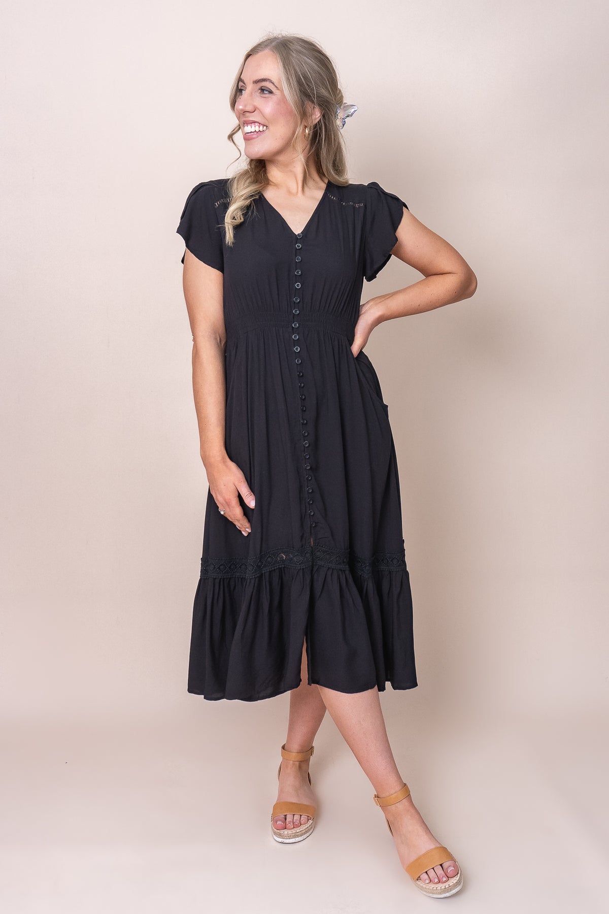 Genie Dress in Black