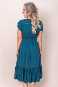 Genie Dress in Dark Jade