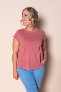 Signature Tee in Ash Rose - Foxwood