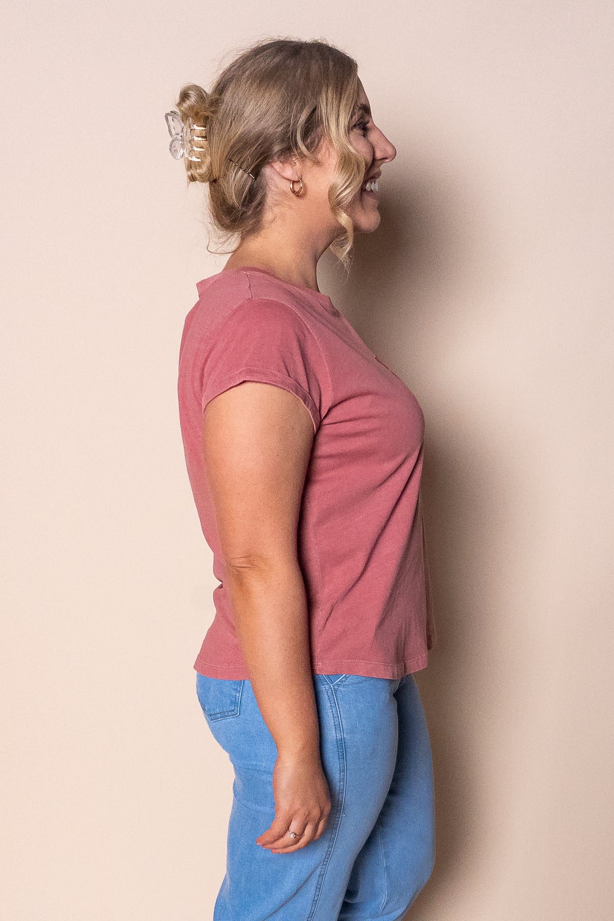 Signature Tee in Ash Rose - Foxwood