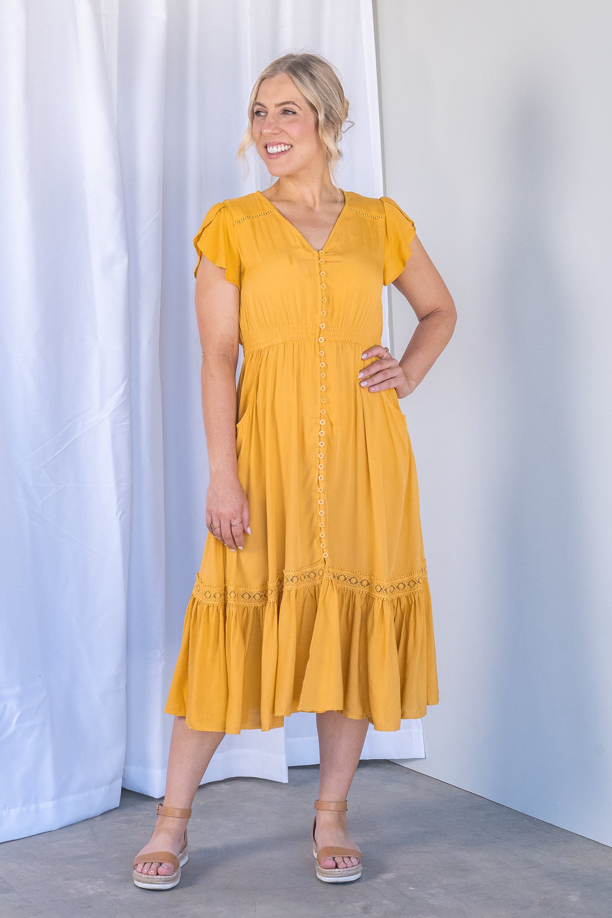 Genie Dress in Marigold