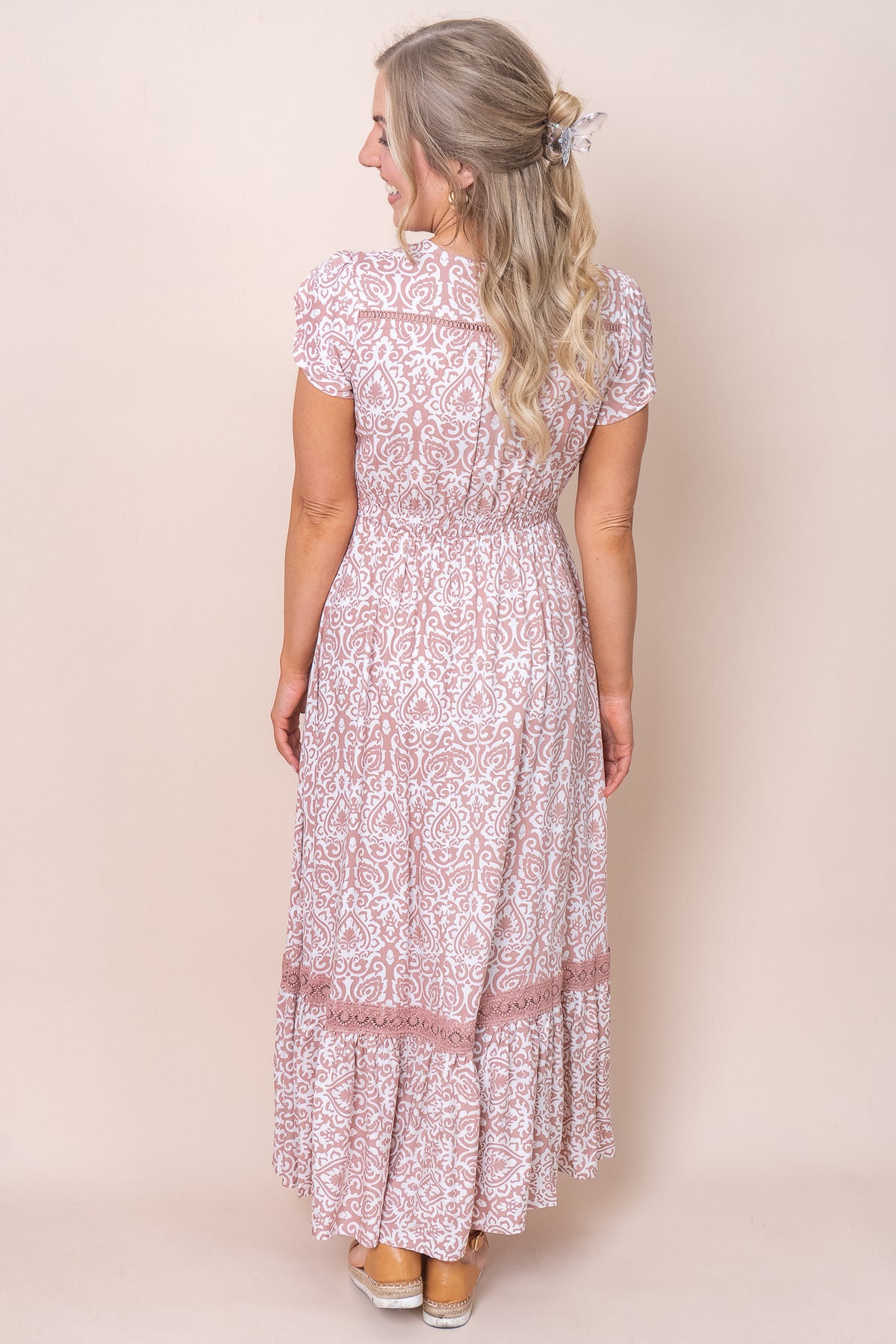 Iyla Dress in Dusty Pink