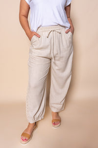 Jin Slouch Pants in Beige