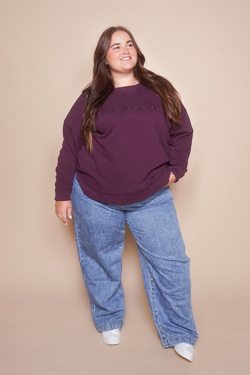 Simplified Crew in Plum - Foxwood