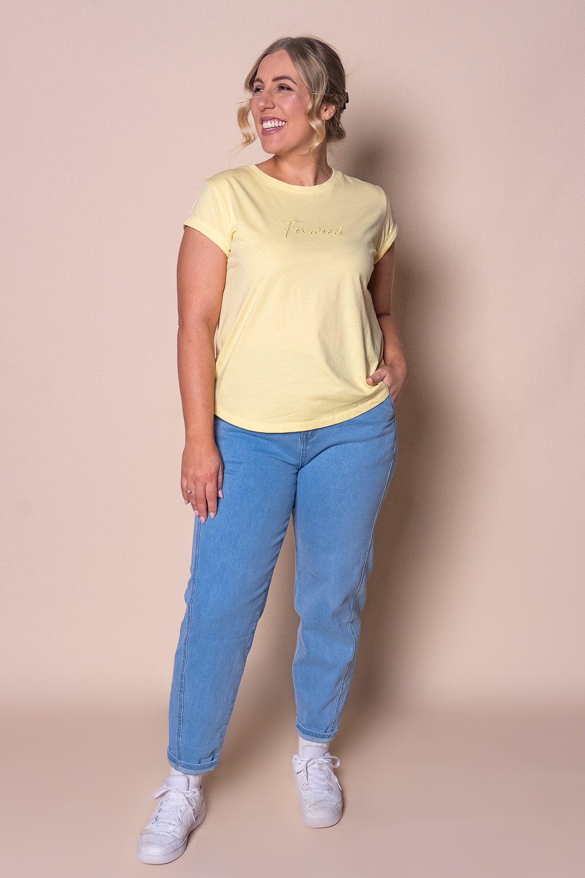 Signature Tee in Lemon - Foxwood