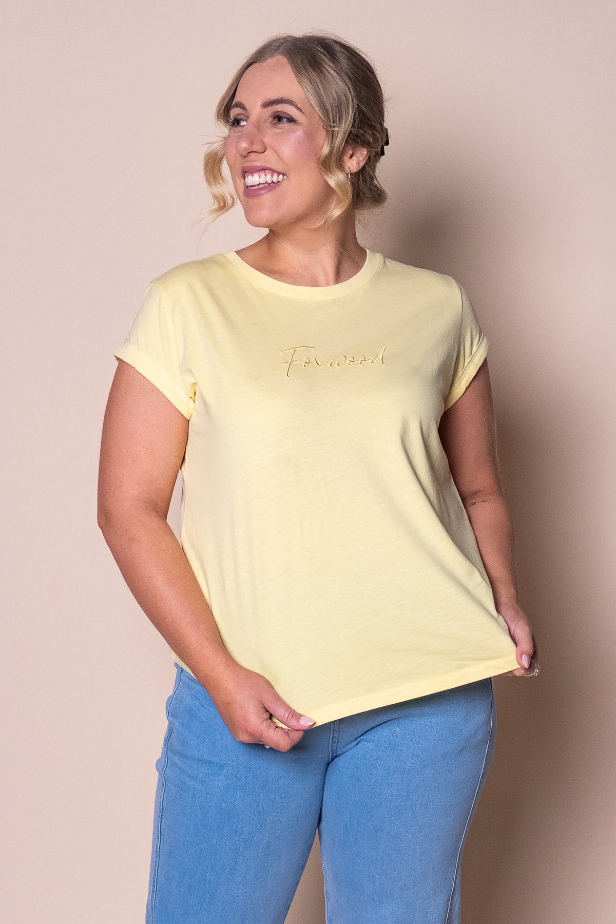 Signature Tee in Lemon - Foxwood