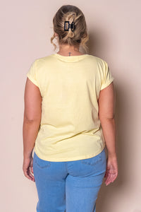 Signature Tee in Lemon - Foxwood