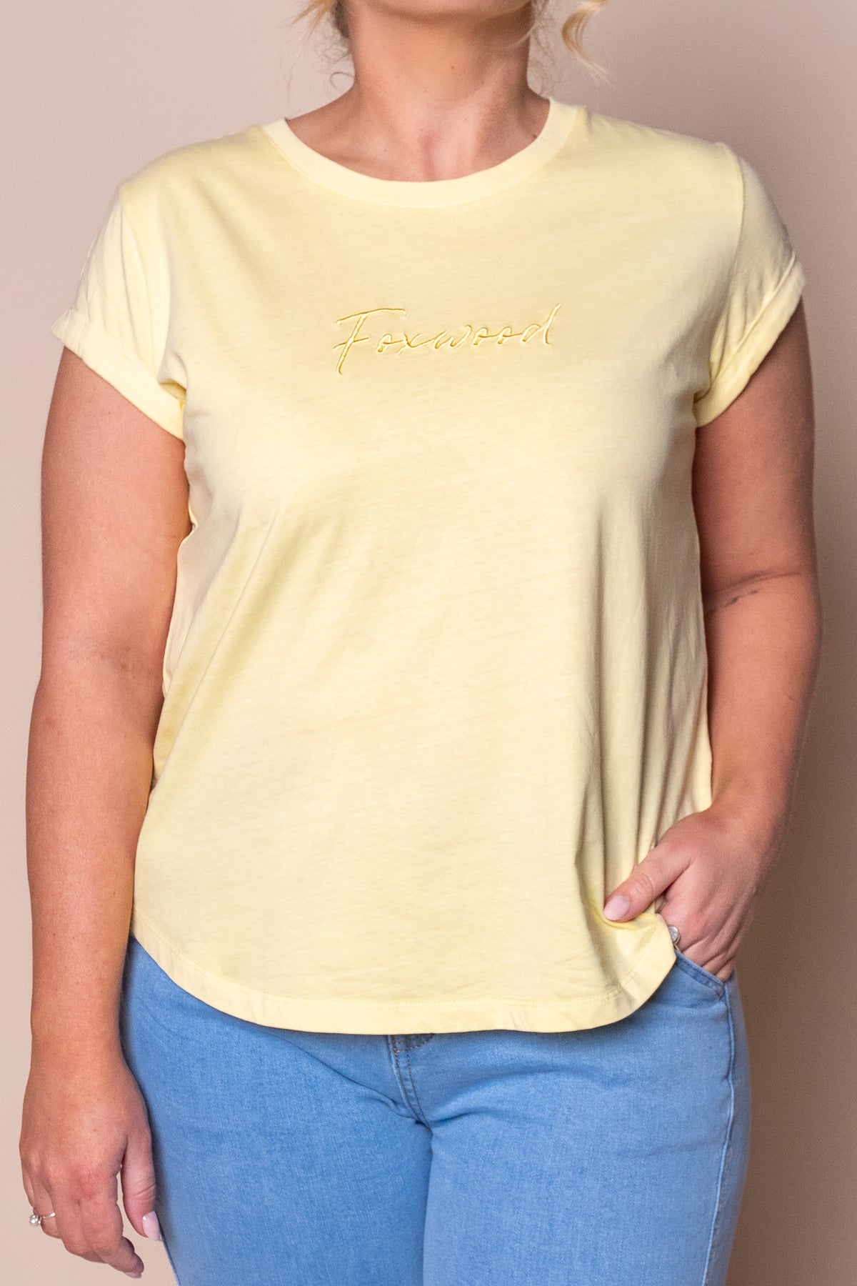 Signature Tee in Lemon - Foxwood