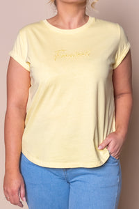 Signature Tee in Lemon - Foxwood